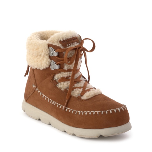 Manitobah Pacific Hiker Shearling Suede Ankle Boot SZ 6 NEW - Picture 1 of 2